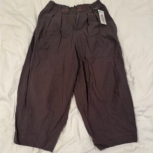 Dark Brown Pleated Pants